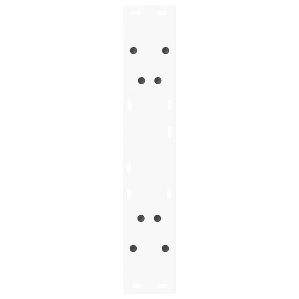 Valgomojo stalo kojelės, V formos, 2 vnt., baltos, 50x(72-73,3) cm, plienas