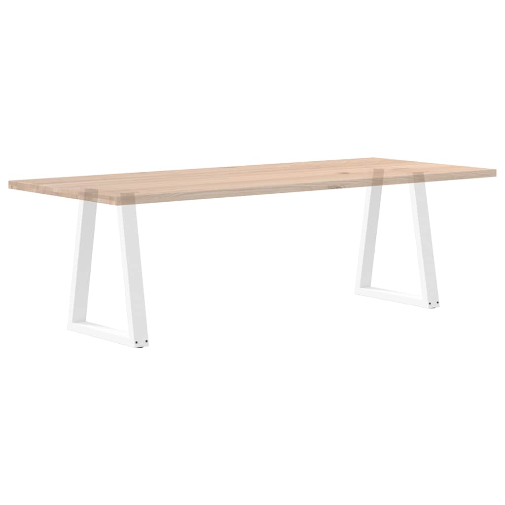 Valgomojo stalo kojelės, V formos, 2 vnt., baltos, 50x(72-73,3) cm, plienas
