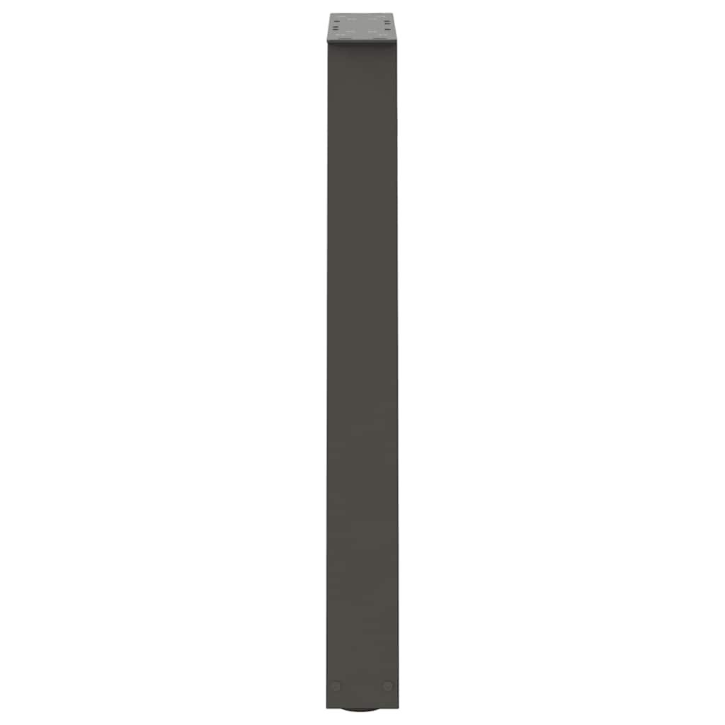 Dining table legs, V-shaped, 2 pcs, anthracite, 50x(72-73.3) cm, steel