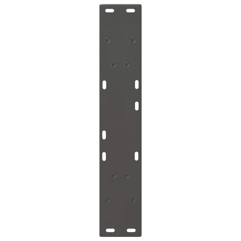 Dining table legs, V-shaped, 2 pcs, anthracite, 50x(72-73.3) cm, steel