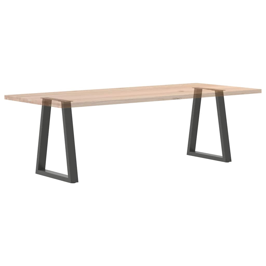 Dining table legs, V-shaped, 2 pcs, anthracite, 50x(72-73.3) cm, steel