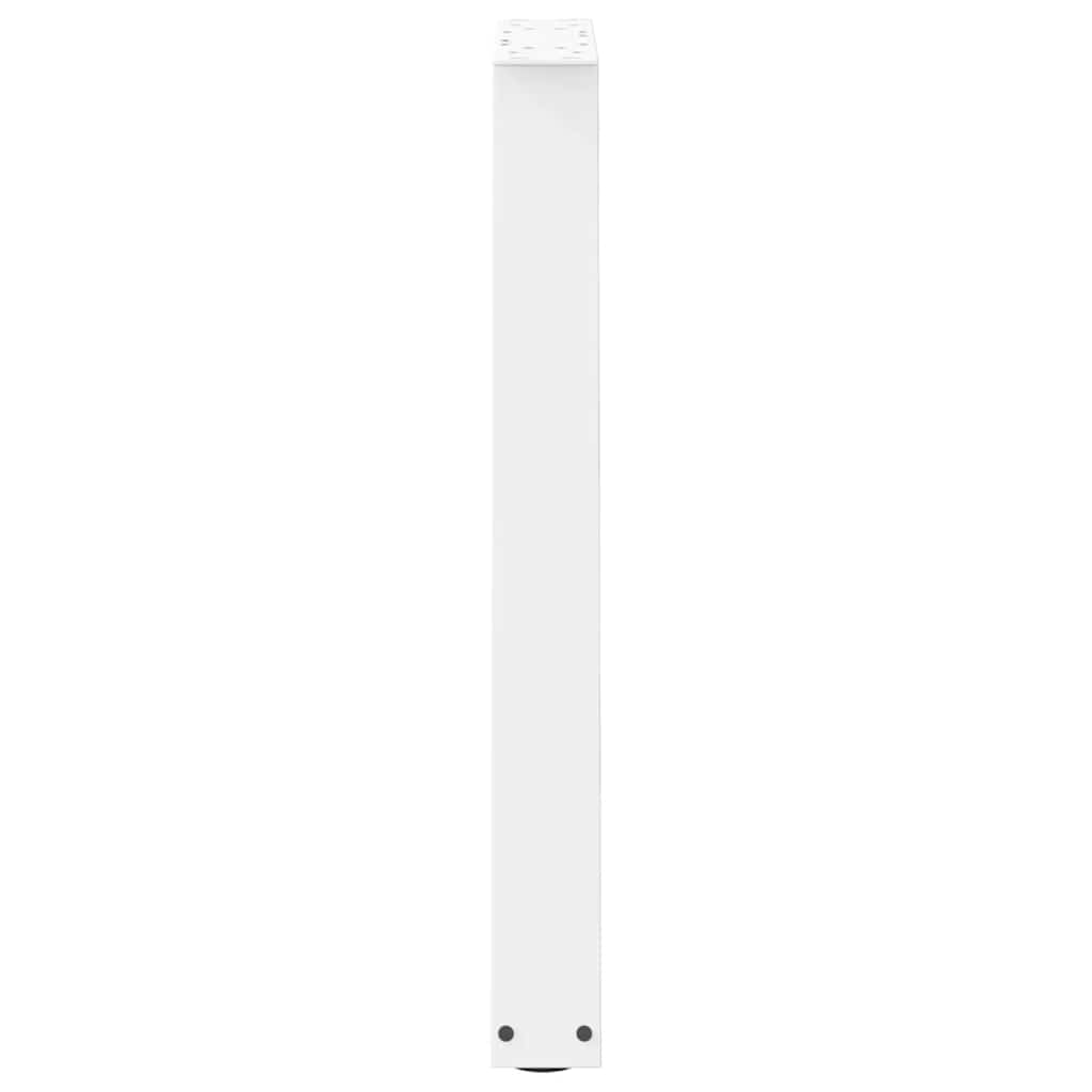 Valgomojo stalo kojelės, 2 vnt., baltos, 60x(72-73,3) cm, plienas, V formos