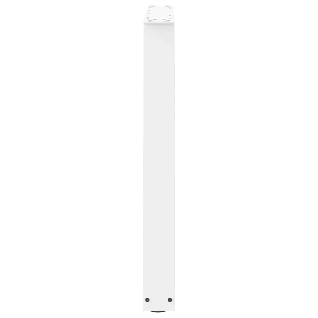 Valgomojo stalo kojelės, 2 vnt., baltos, 70x(72-73,3) cm, plienas, V formos