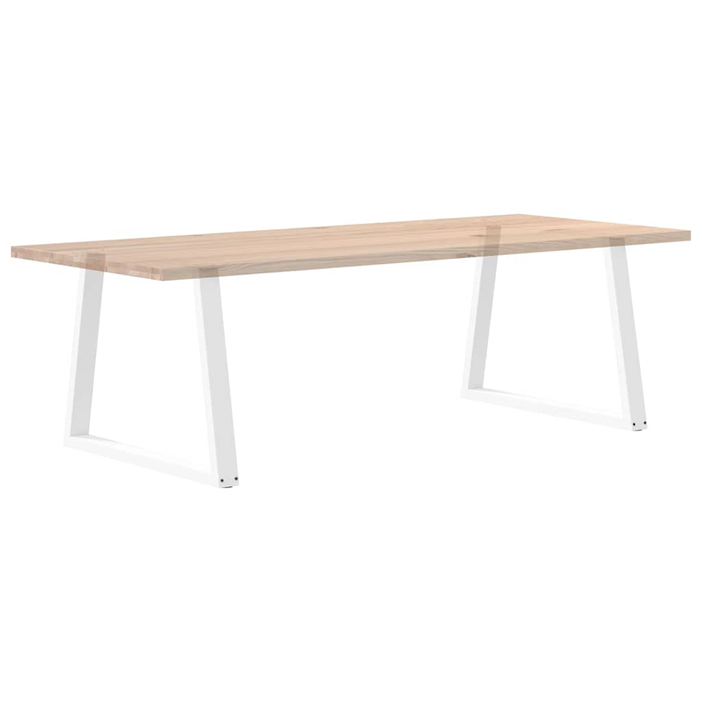 Valgomojo stalo kojos V formos 2 vnt Baltos 90x(72-73,3) cm