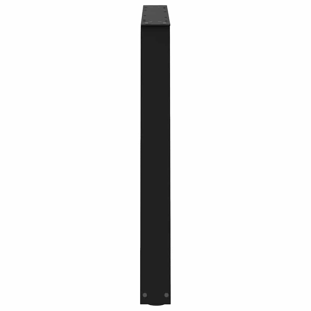 Valgomojo stalo kojos V formos 2 vnt Juoda 100x(72-73,3) cm
