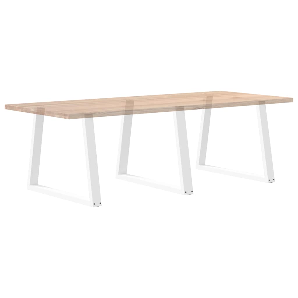 Valgomojo stalo kojos V formos 3 vnt Baltos 90x(72-73,3) cm
