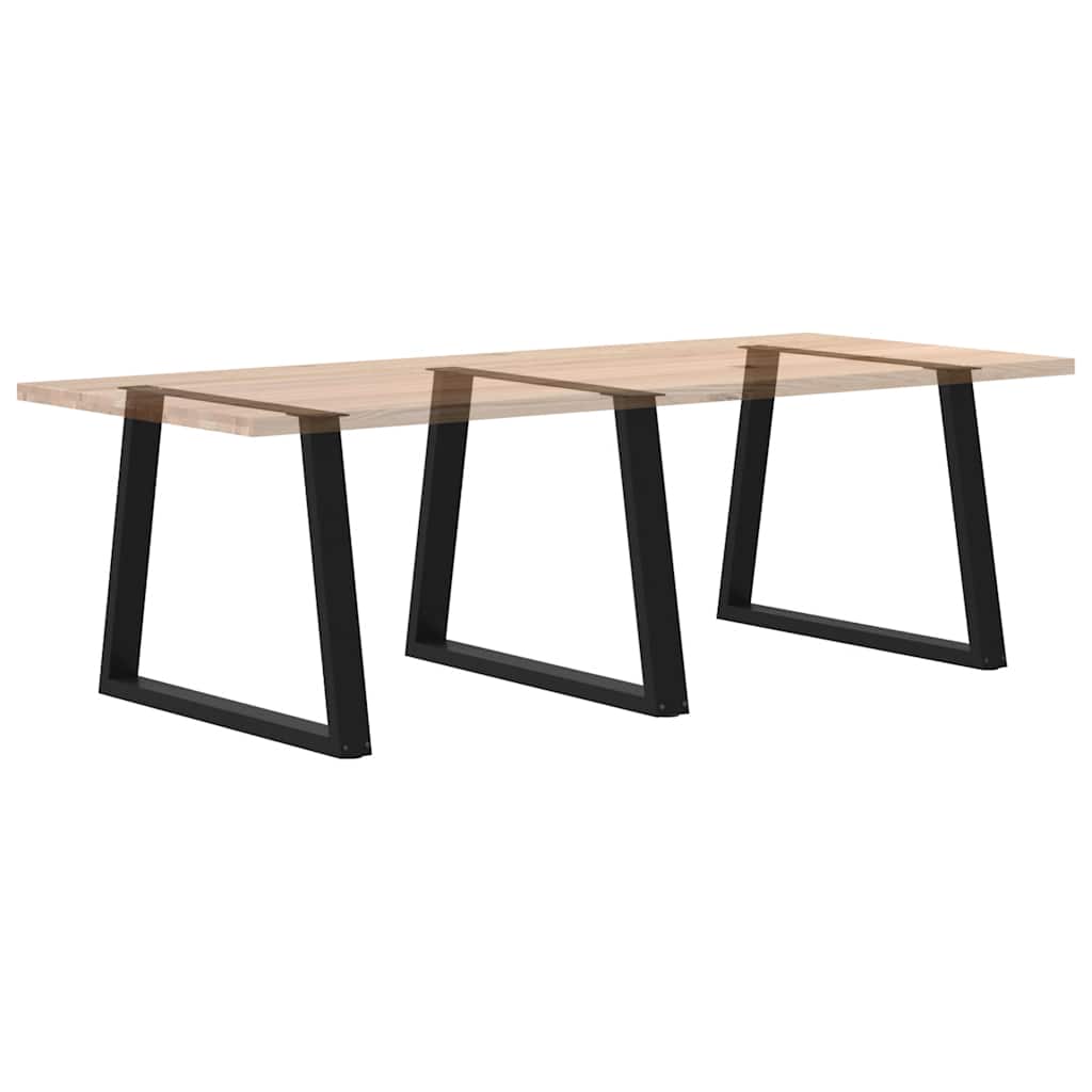 Valgomojo stalo kojos V formos 3 vnt Juoda 100x(72-73,3) cm