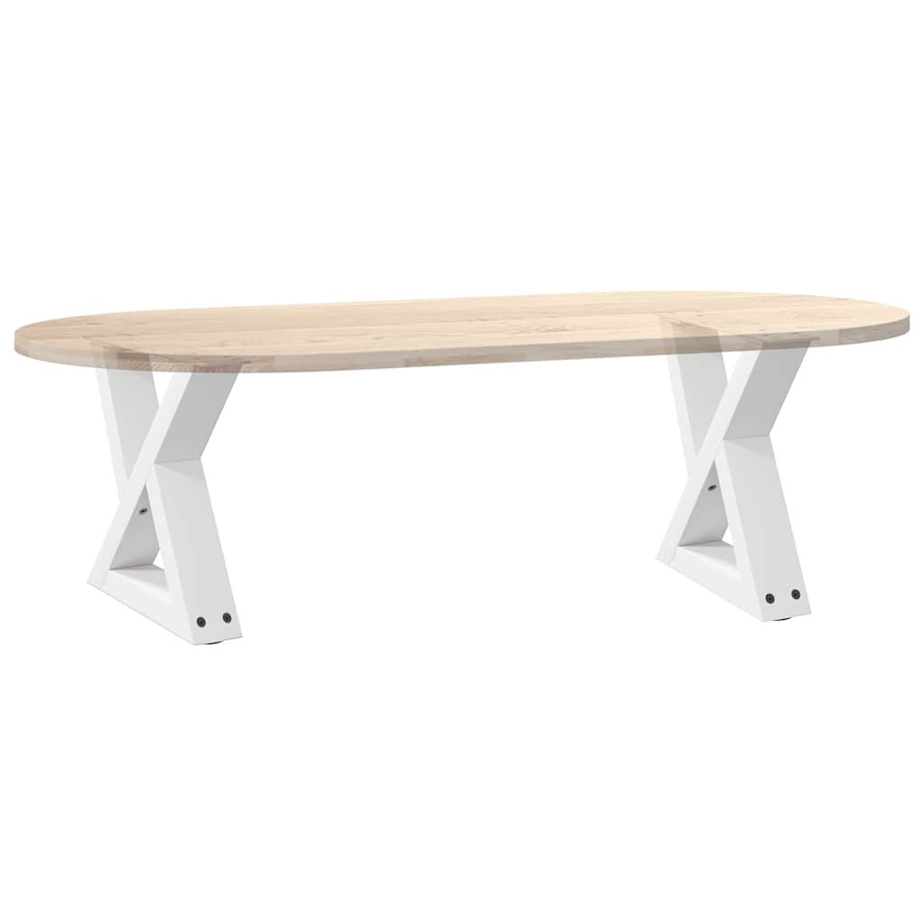 Kavos staliuko kojelės, 2 vnt., baltos, 30x(30-31,3) cm, plienas