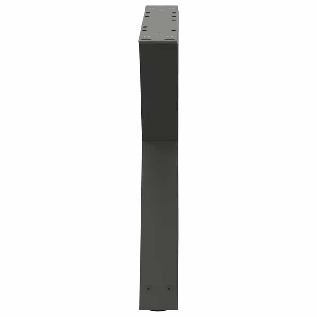Kavos staliuko kojos, 2 vnt., antracito spalvos, 50x(42-43,3) cm, plienas
