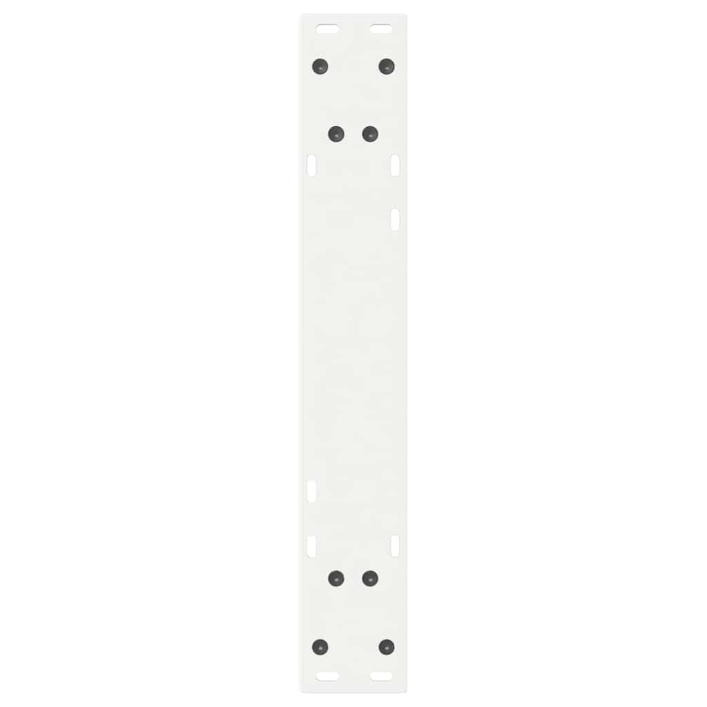 Valgomojo stalo kojos 2 vnt Baltos 60x(72-73,3) cm Plienas