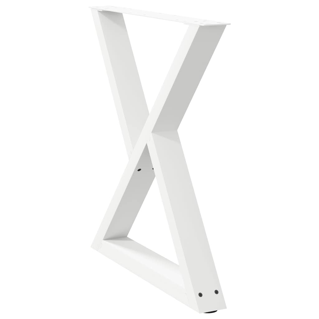 Valgomojo stalo kojos, 2 vnt., baltos, 70x(72-73,3) cm, plienas