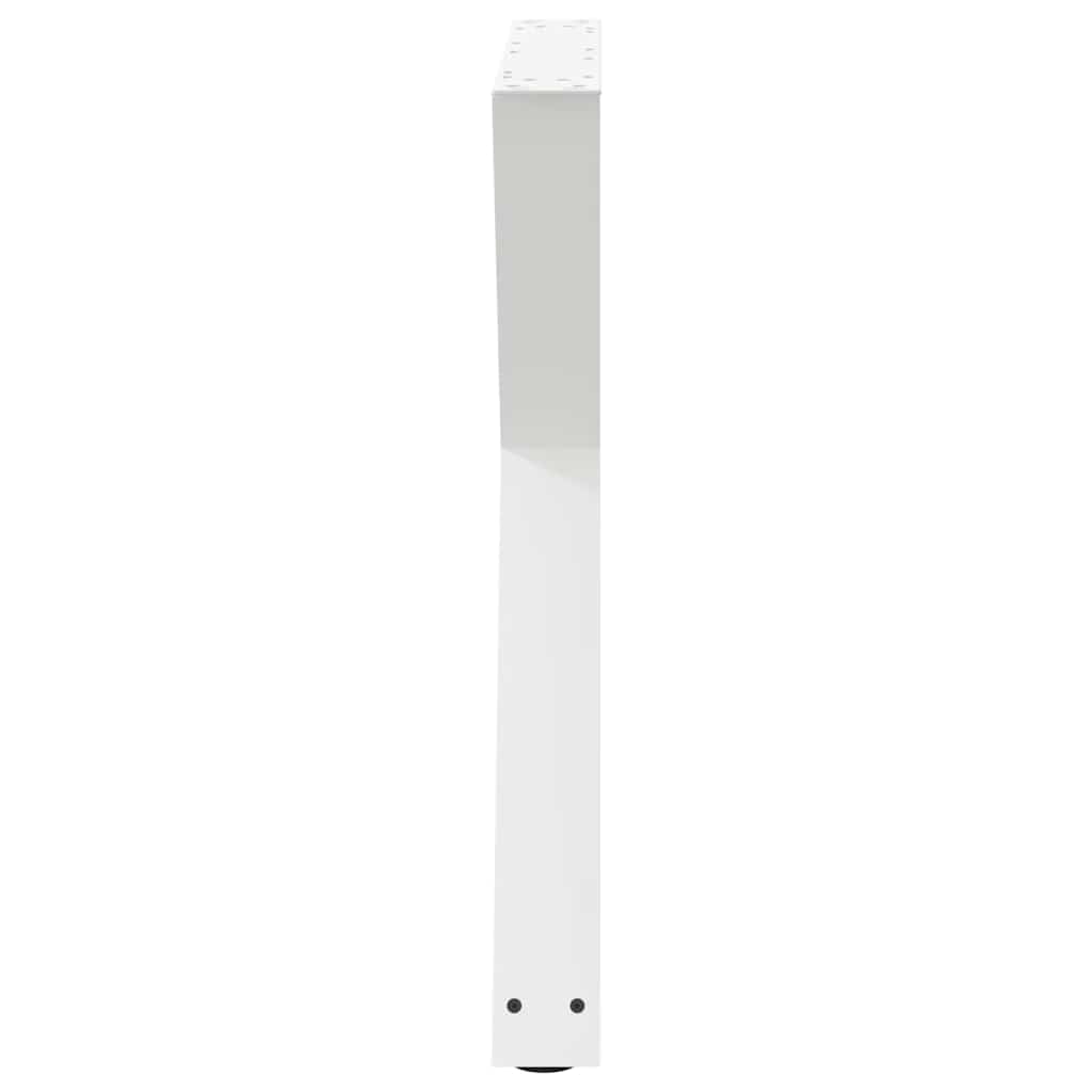 Valgomojo stalo kojos, 2 vnt., baltos, 70x(72-73,3) cm, plienas