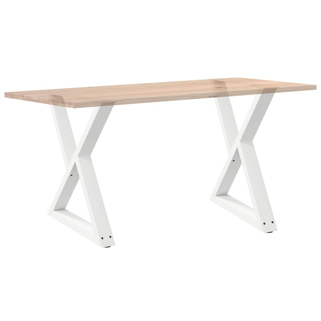 Valgomojo stalo kojos, 2 vnt., baltos, 70x(72-73,3) cm, plienas
