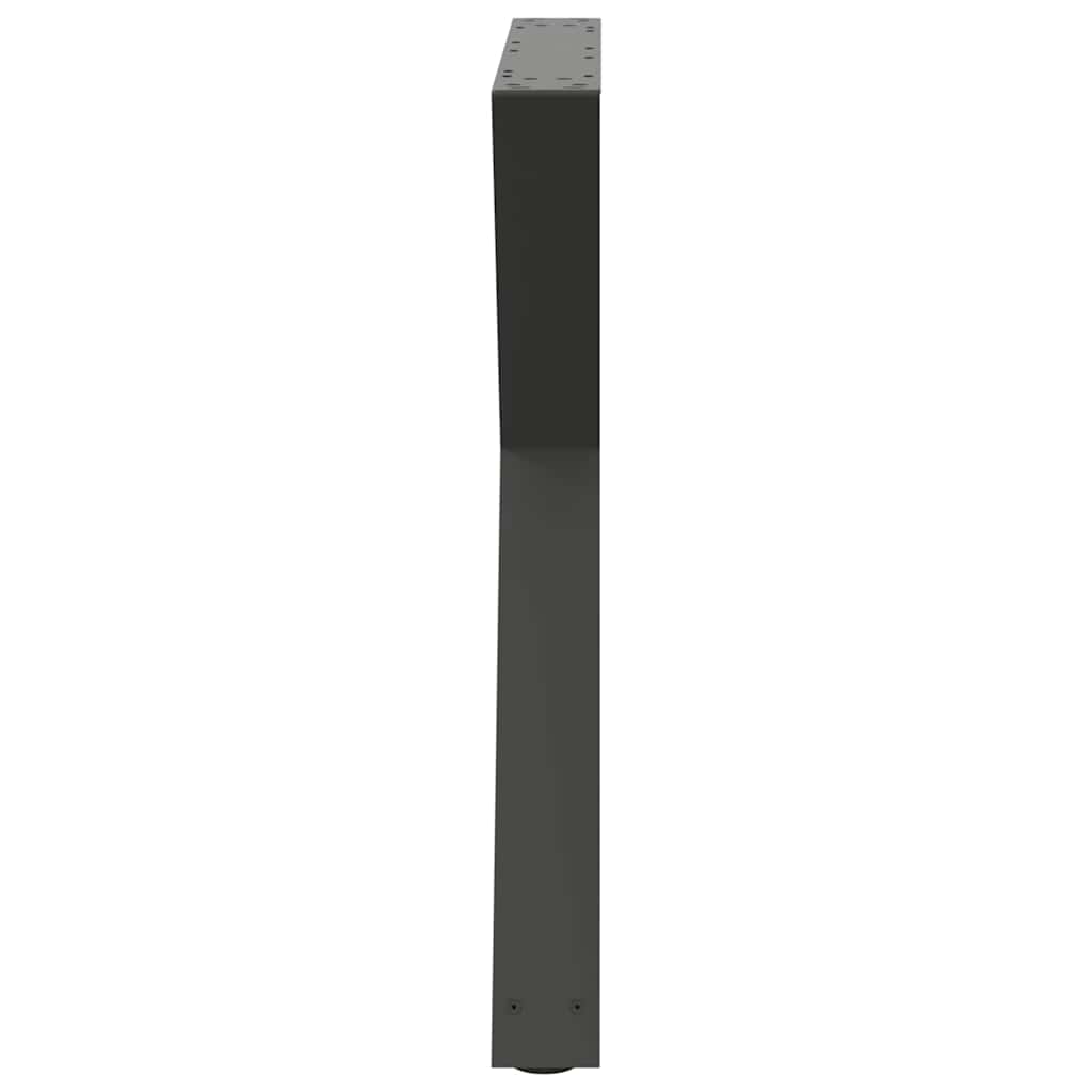 Valgomojo stalo kojos, 2 vnt., antracito spalvos, 70x(72-73,3) cm, plienas