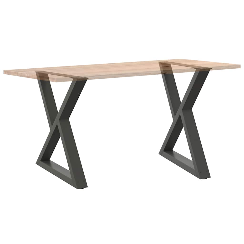 Valgomojo stalo kojos, 2 vnt., antracito spalvos, 70x(72-73,3) cm, plienas