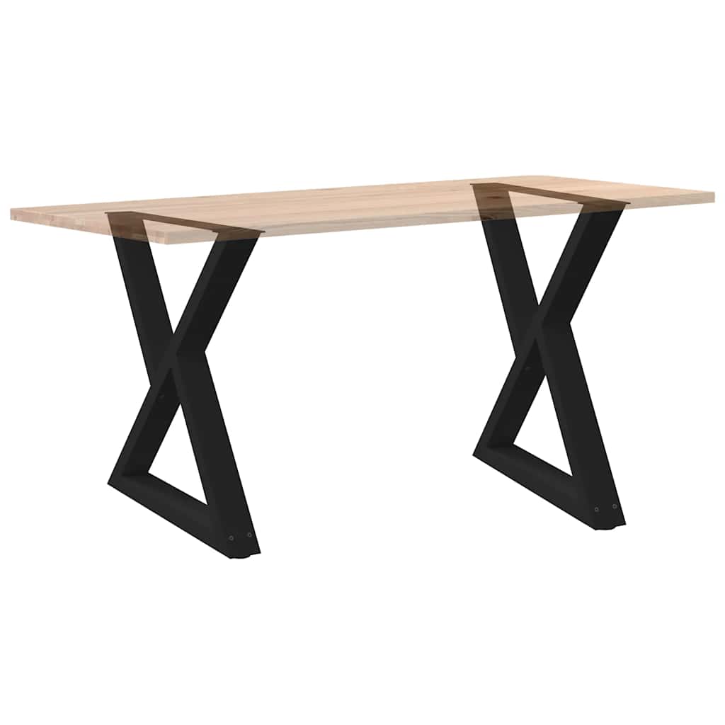 Valgomojo stalo kojos, 2 vnt., juodos, 80x(72-73,3) cm, plienas