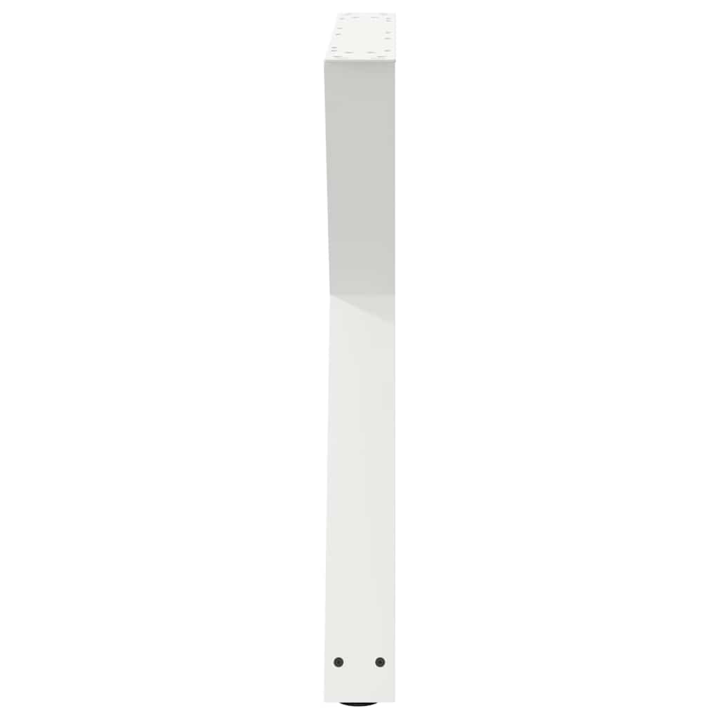 Valgomojo stalo kojos, 2 vnt., baltos, 80x(72-73,3) cm, plienas