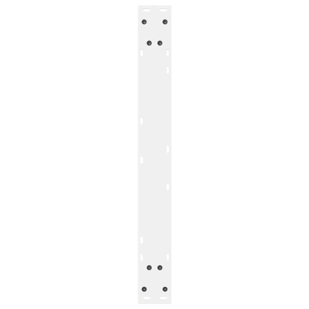 Valgomojo stalo kojos, 2 vnt., baltos, 80x(72-73,3) cm, plienas