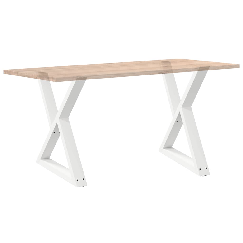 Valgomojo stalo kojos, 2 vnt., baltos, 80x(72-73,3) cm, plienas