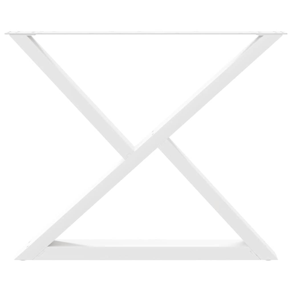 Valgomojo stalo kojos, 2 vnt., baltos, 90x(72-73,3) cm, plienas