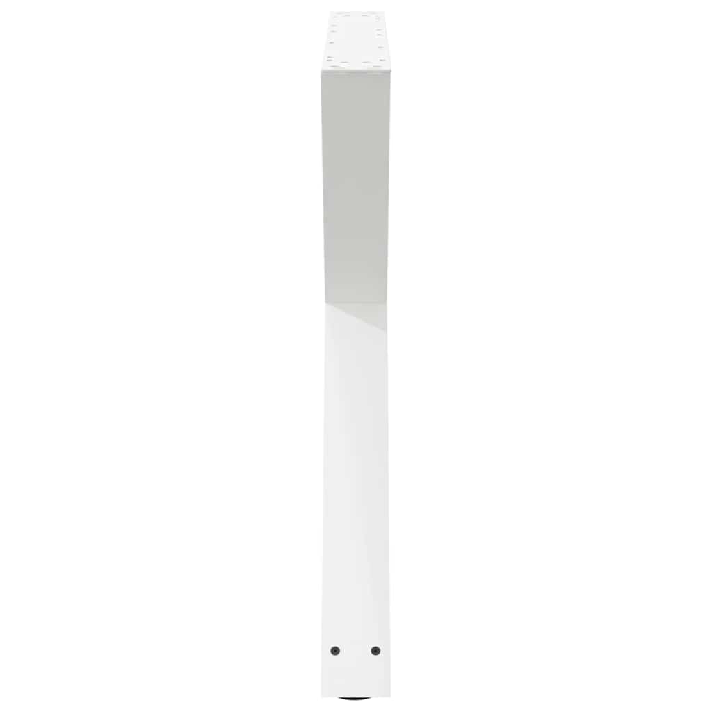Valgomojo stalo kojos, 2 vnt., baltos, 90x(72-73,3) cm, plienas