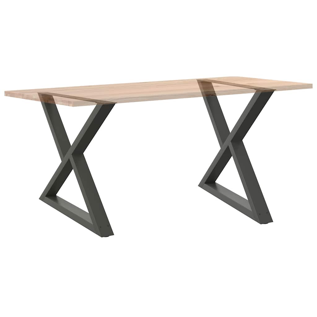 Valgomojo stalo kojos, 2 vnt., antracito spalvos, 90x(72-73,3) cm, plienas