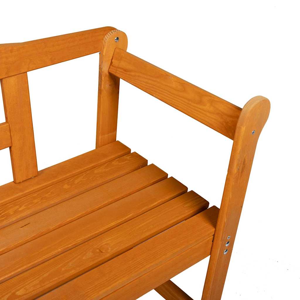 Outdoor bench Brown 119 x 76 x 44cm Solid pine