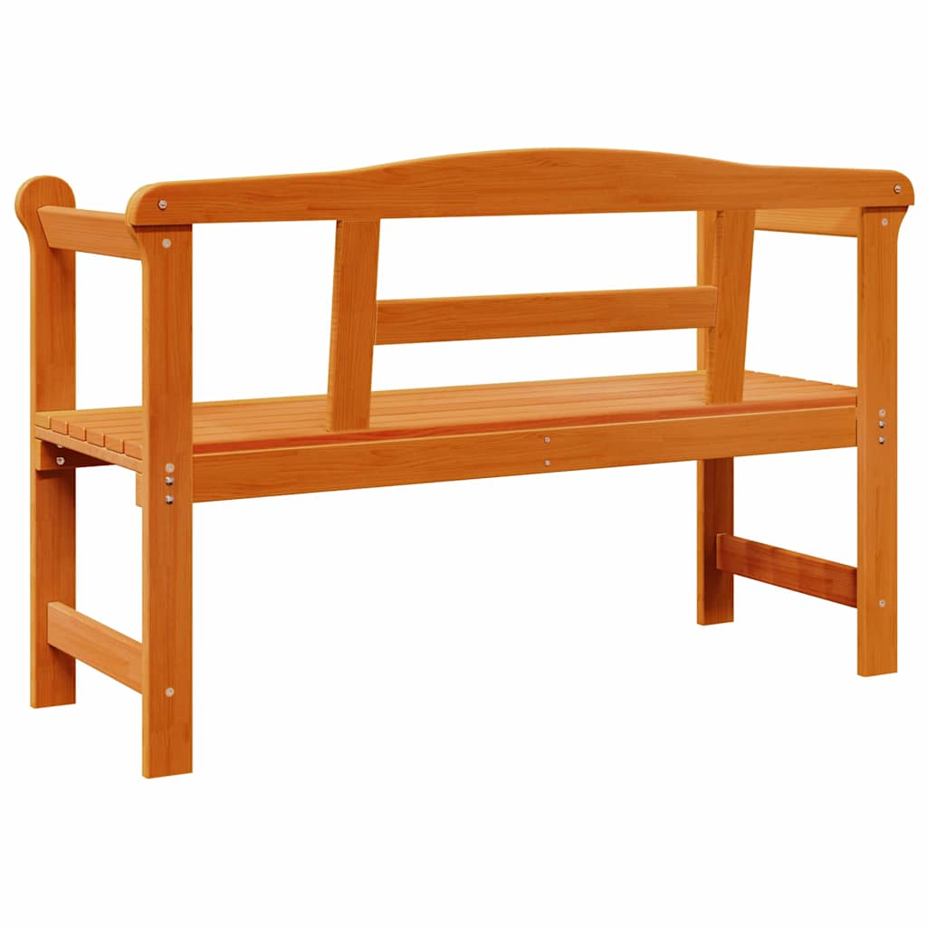 Outdoor bench Brown 119 x 76 x 44cm Solid pine