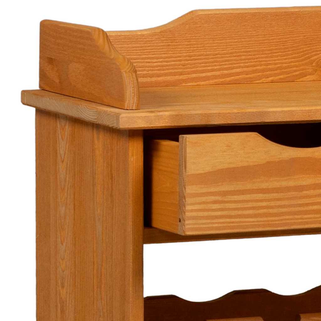 Vyno stovas 90x60x30 cm Kietas medis Pušis