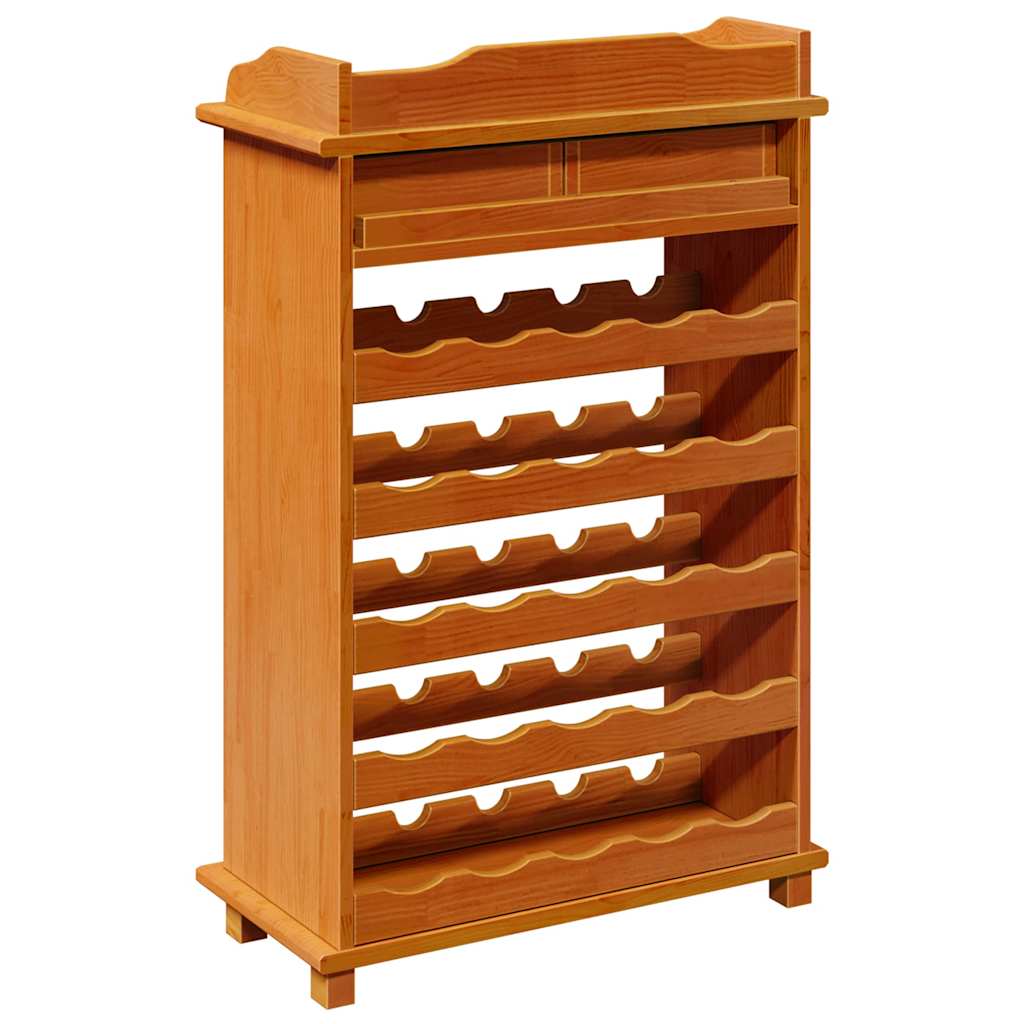 Vyno stovas 90x60x30 cm Kietas medis Pušis