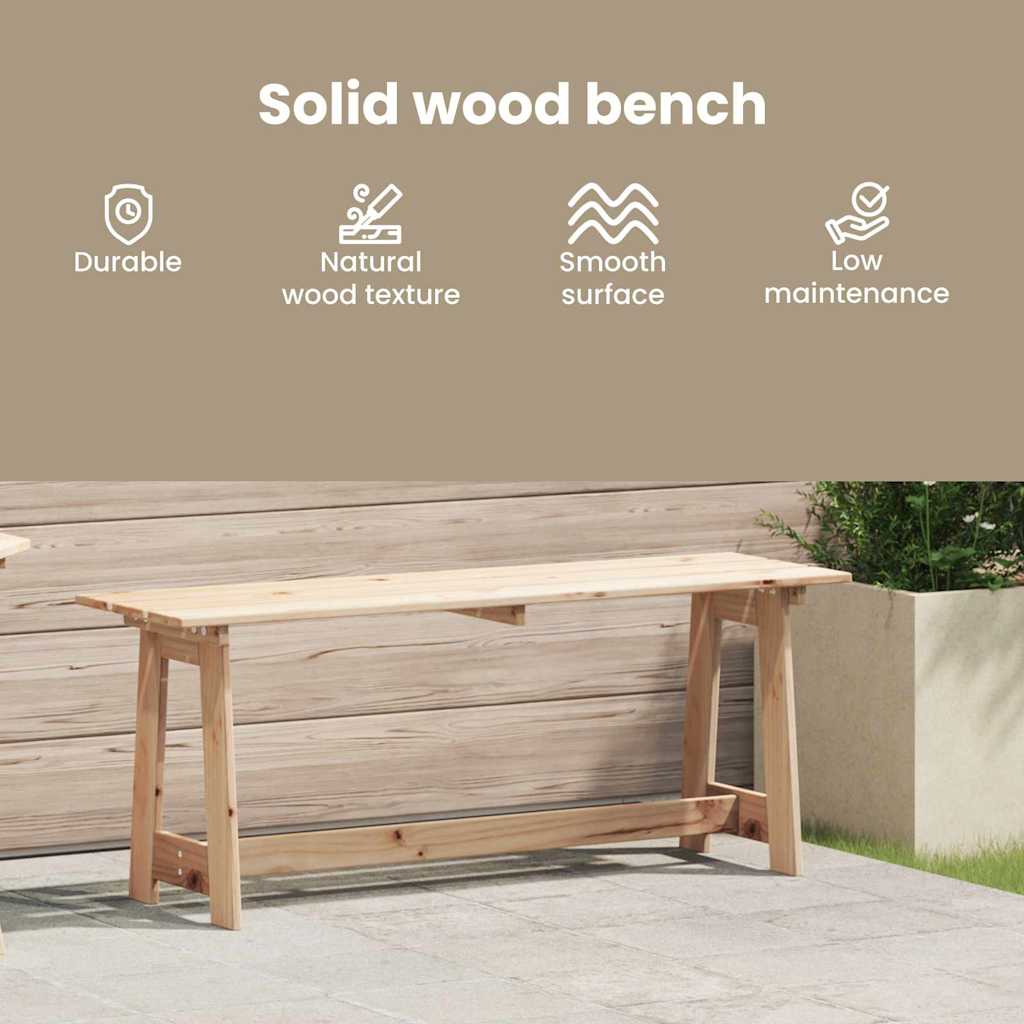 Āra sols 119x35x47 cm no masīvas priedes koka