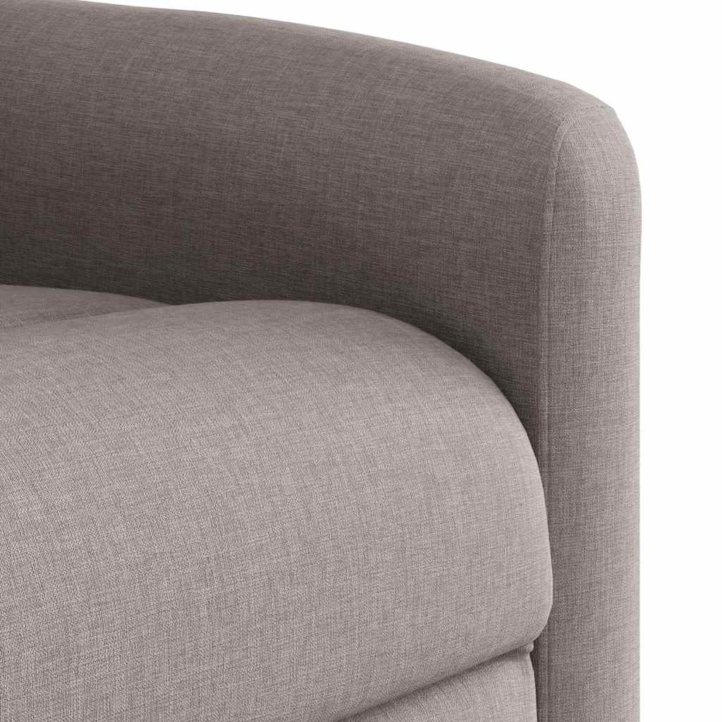 Elektrisks paceļamais masāžas krēsls, pelēkbrūns, audums