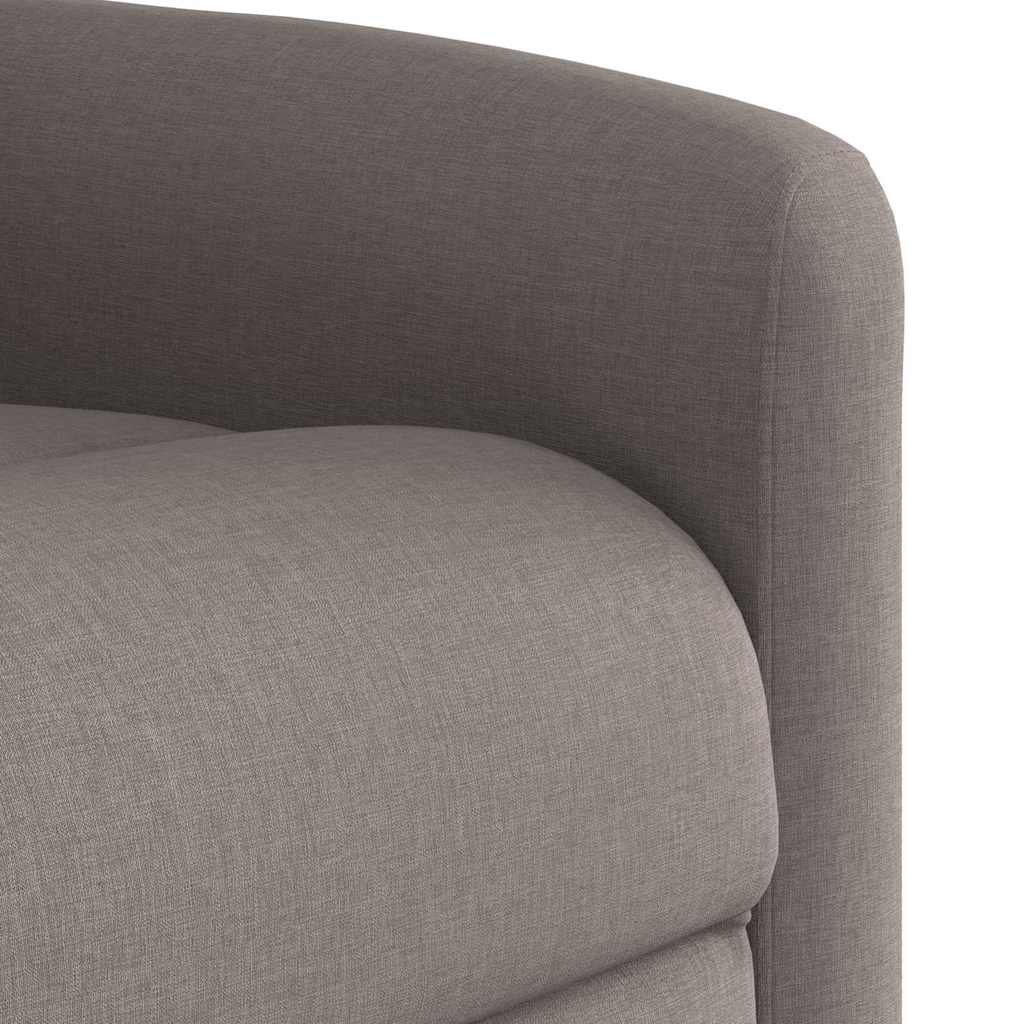 Elektrinis atlošiamas masažinis krėslas, taupe, audinys