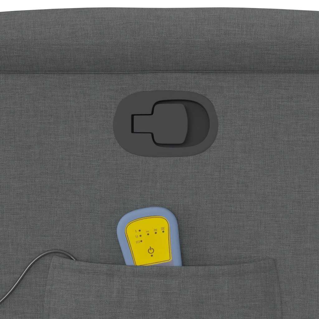 Standing massage chair, dark grey, fabric