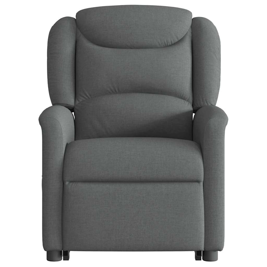Standing massage chair, dark grey, fabric