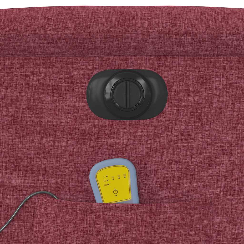 Stand-up electric massage chair, wine, fabric