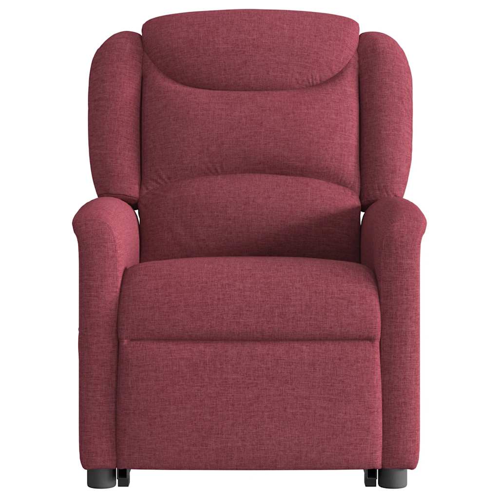 Stand-up electric massage chair, wine, fabric
