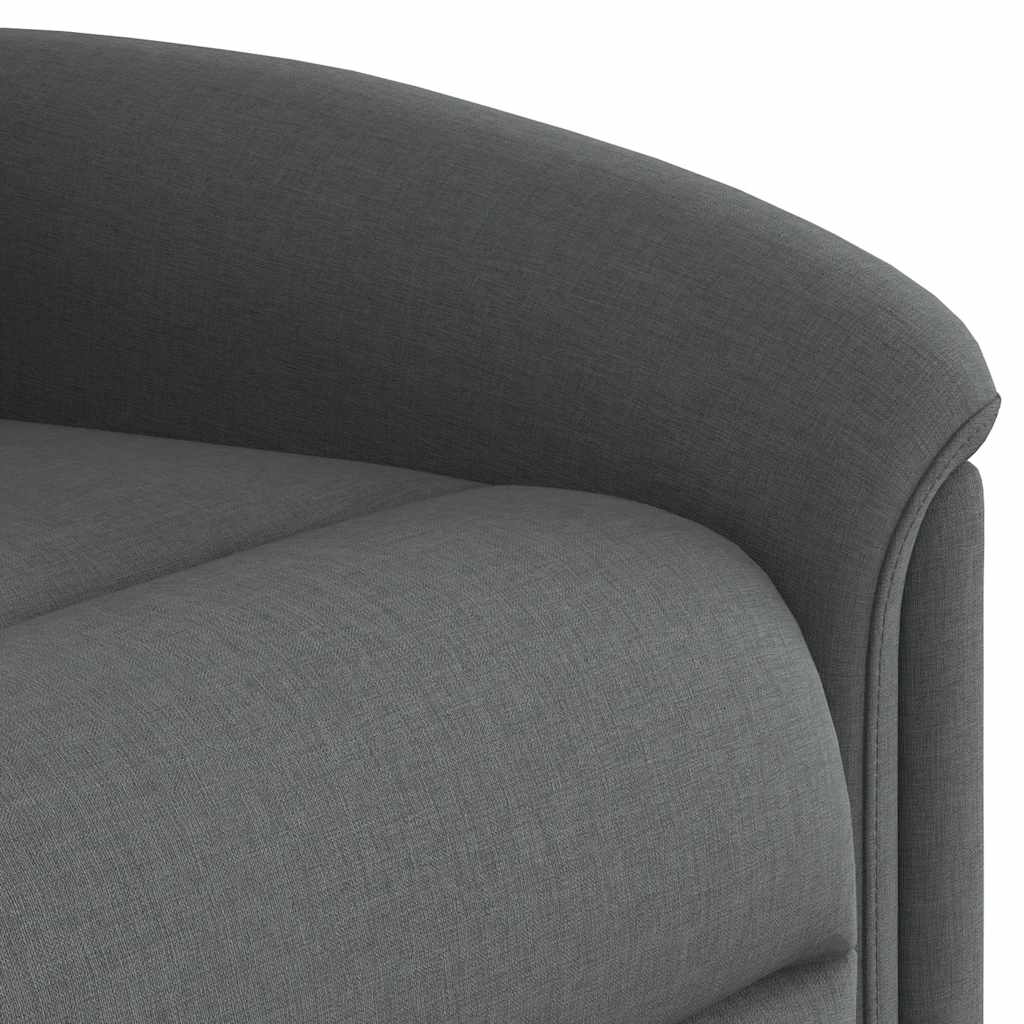 Electric massage chair, dark grey, fabric