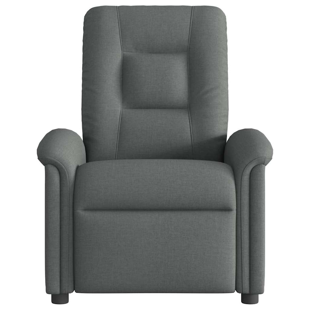 Electric massage chair, dark grey, fabric