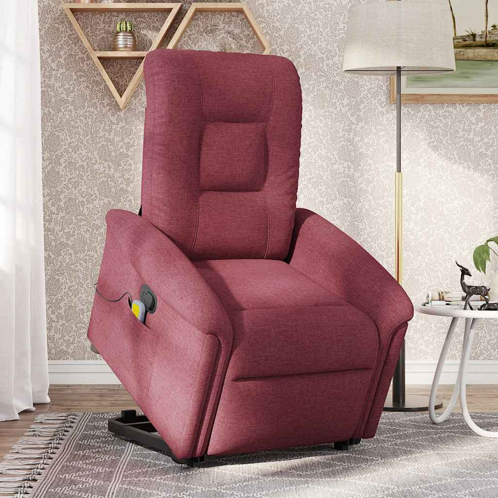 Standing reclining massage chair, wine, fabric