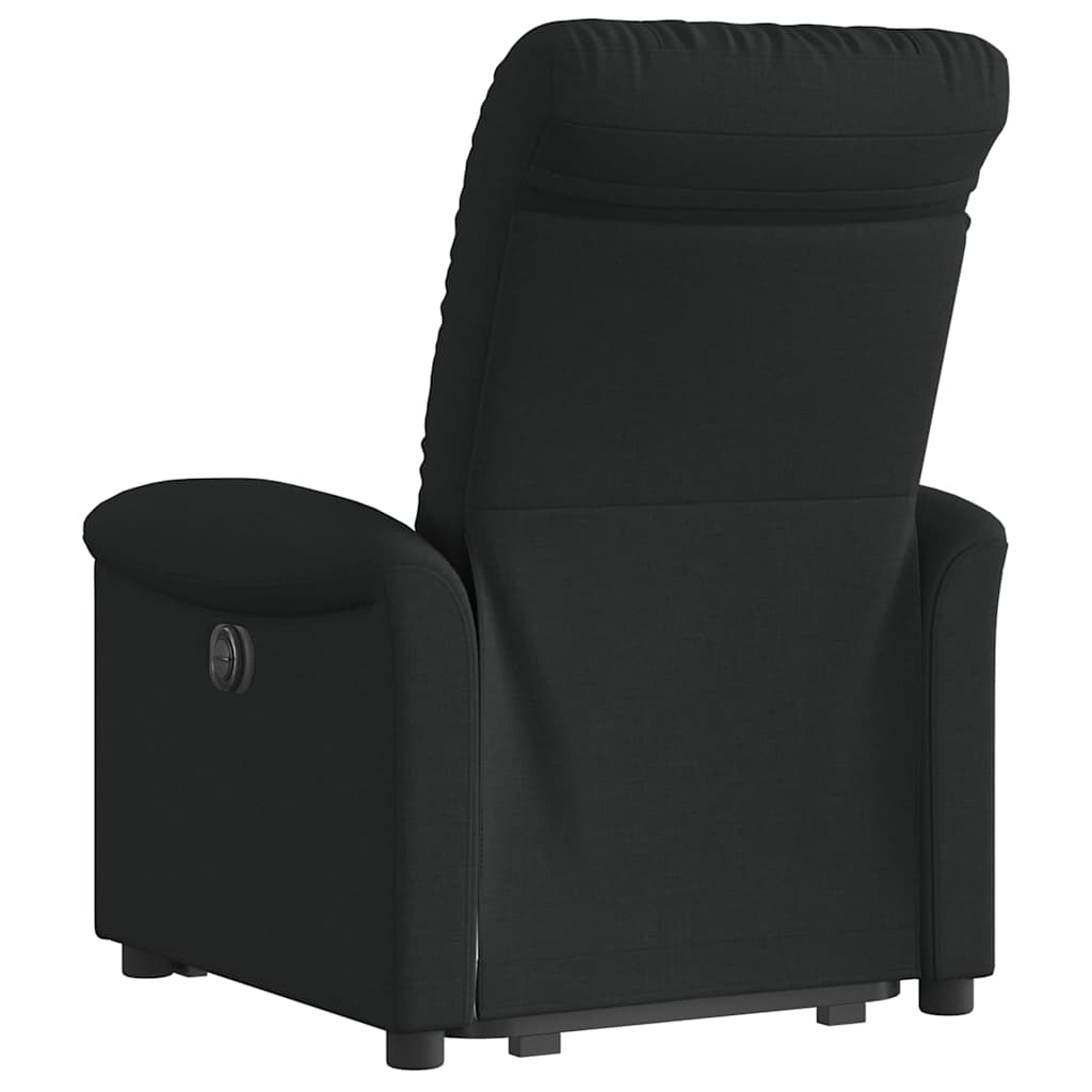 Electric Reclining Standing Chair, Black, Fabric