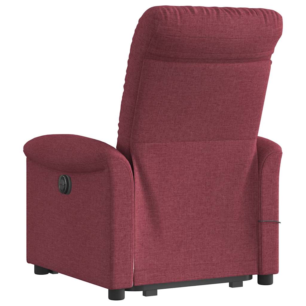 Standing electric massage chair, wine, fabric