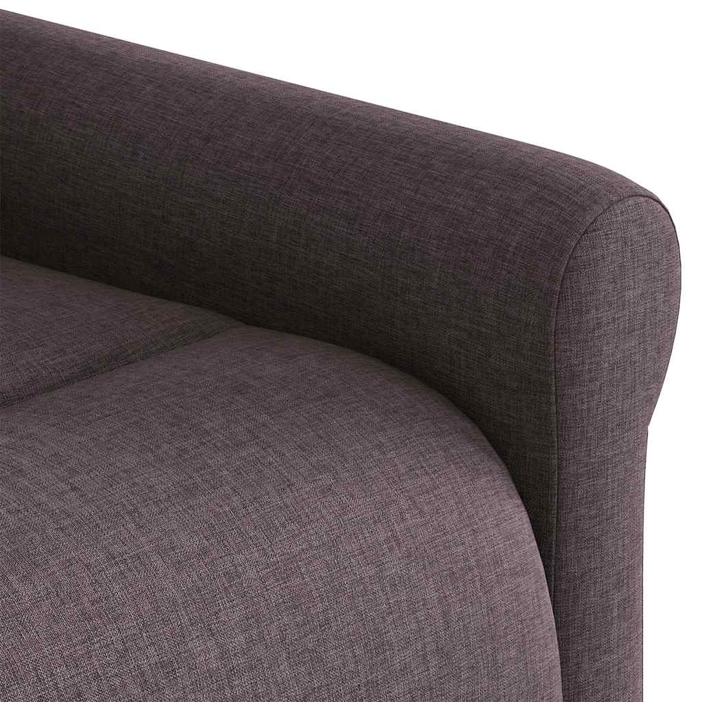 Elektrisks atgāžams masāžas krēsls, tumši brūns, audums