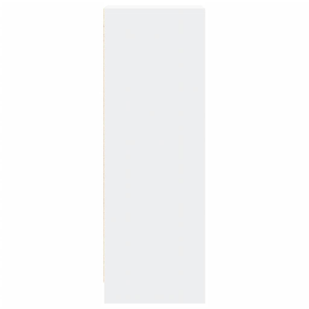 Šoninė spintelė su LED, balta, 42,5x34x100cm, apdirbta mediena