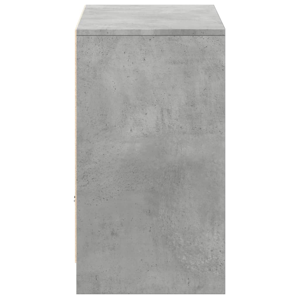 Televizoriaus spintelė su LED, betono, 91x34x61cm, mediena