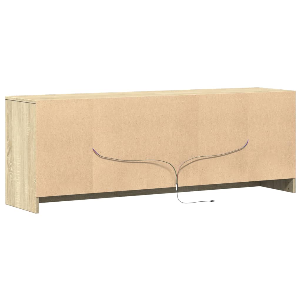 LED televizora skapītis, ozolkoka, 139,5x34x50 cm, koks
