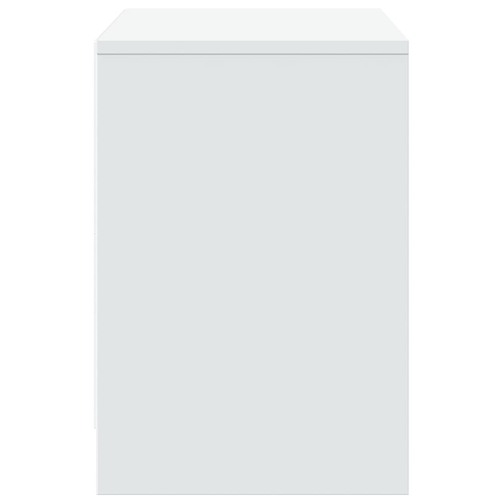 TV skapītis ar LED, balts, 100x34x50cm, koks