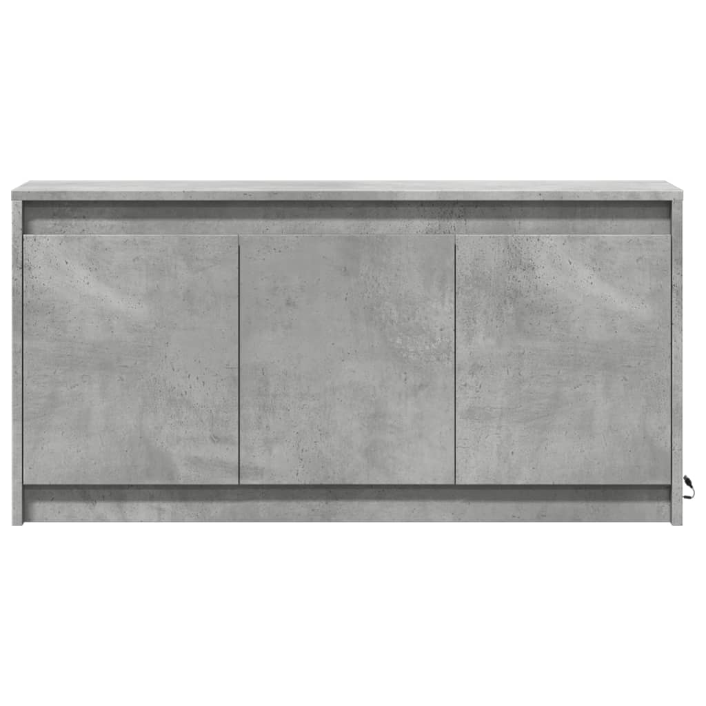 TV skapītis ar LED, betona, 100x34x50cm, koka