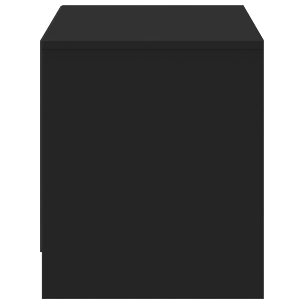 Televizoriaus spintelė su LED, juoda, 97x34x40cm, mediena