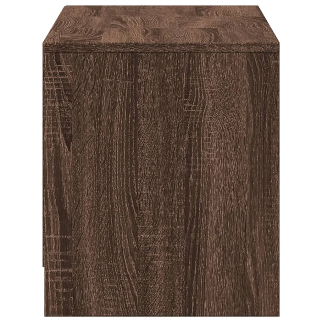 Televizoriaus spintelė su LED, ruda ąžuolo, 97x34x40cm, mediena